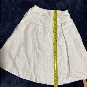 Reformation Cream A-Line Skirt